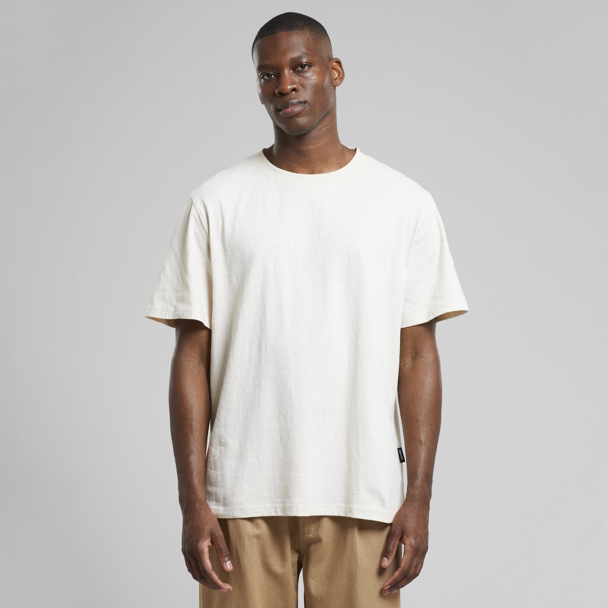 T-shirt Gustavsberg Hemp Vanilla White