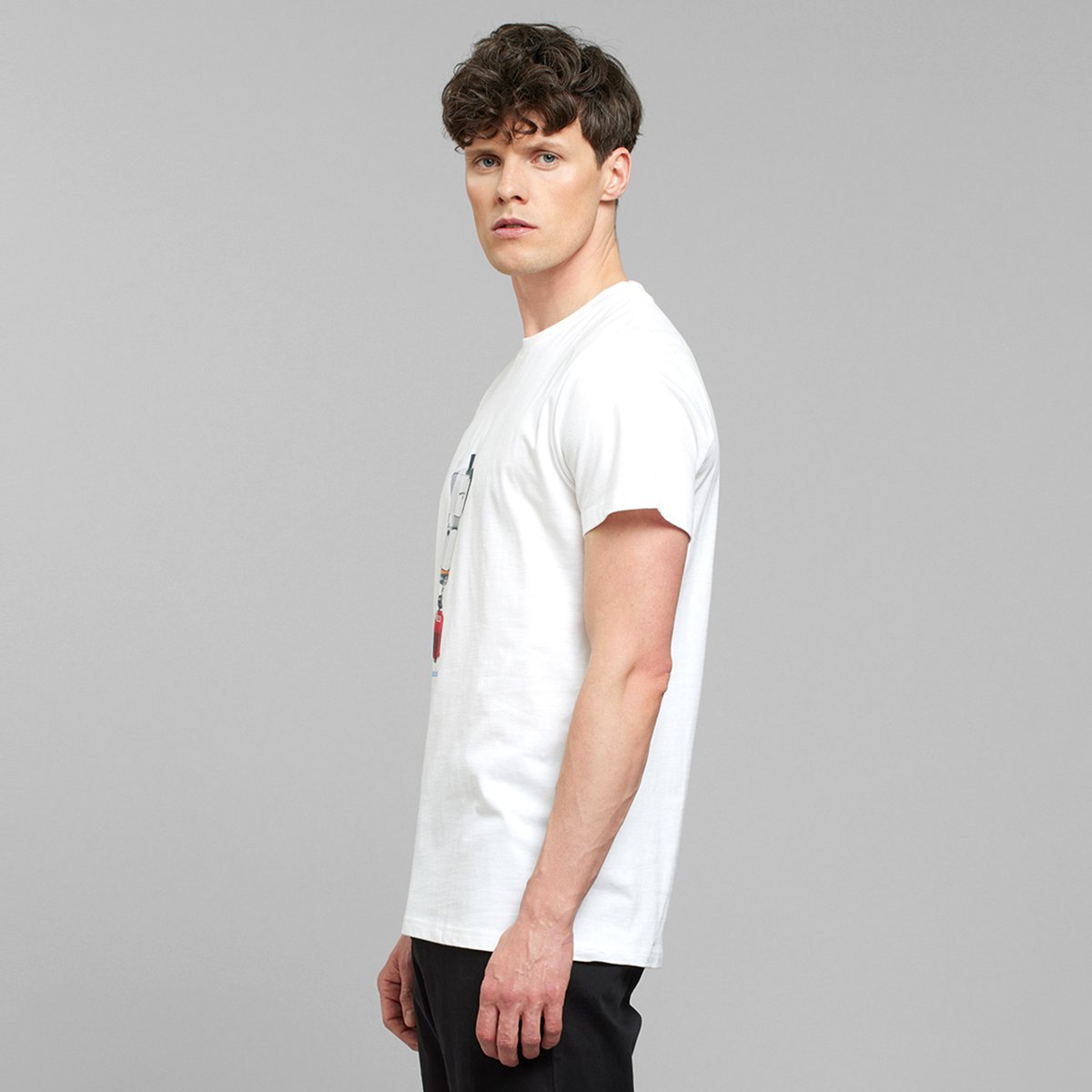 T-shirt Stockholm Boiling Coffee White