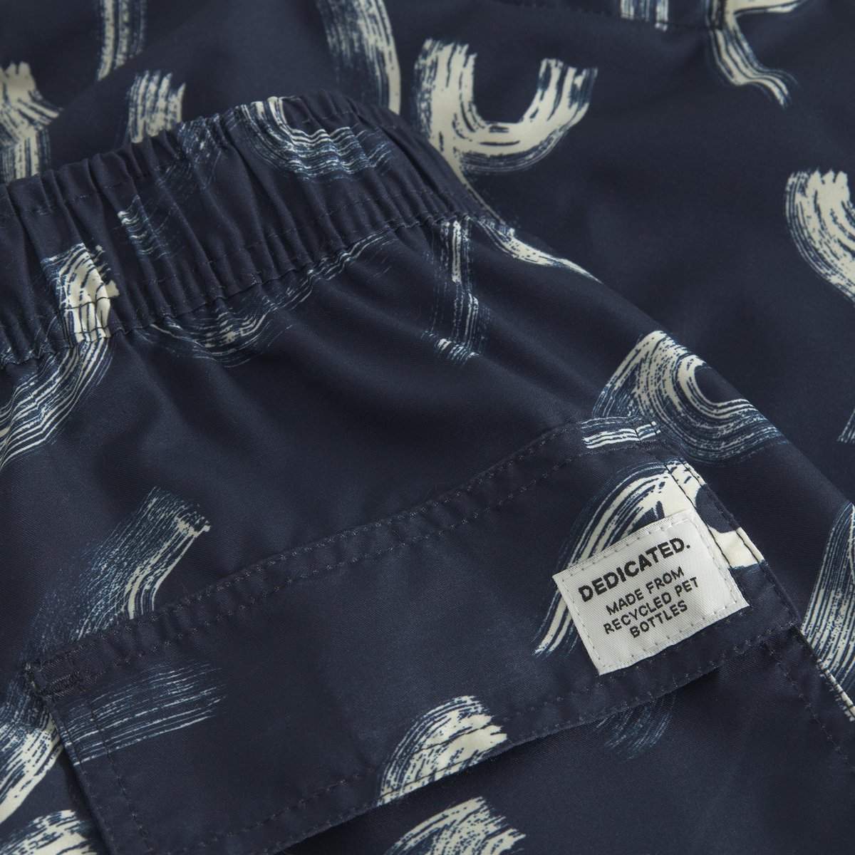 Swim Shorts Sandhamn Brushed Waves Navy