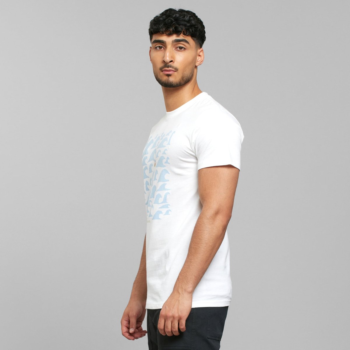 T-shirt Stockholm Lone Surfer White