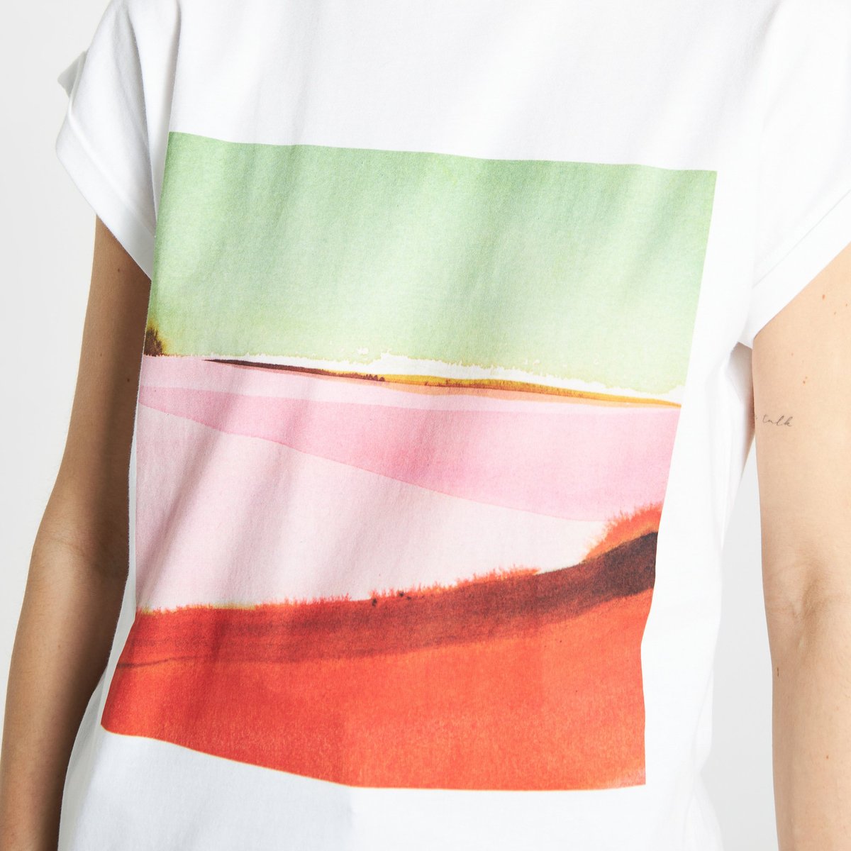 T-shirt Visby Landscape White