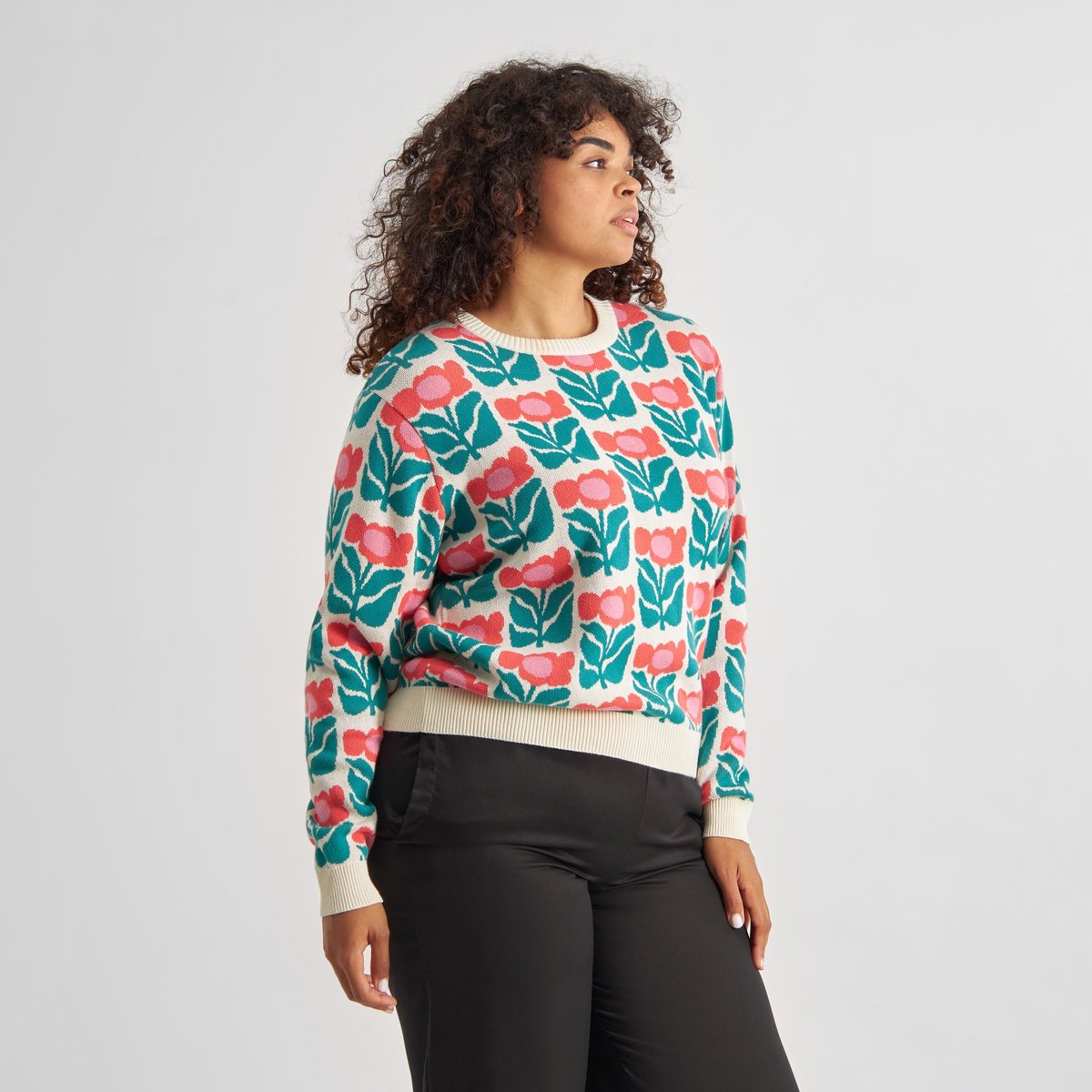 Sweater Arendal Liv Lee Flower Multi Color