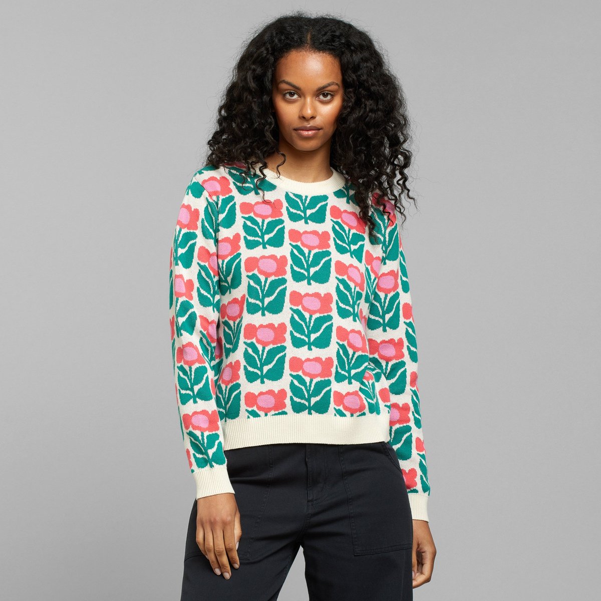 Sweater Arendal Liv Lee Flower Multi Color