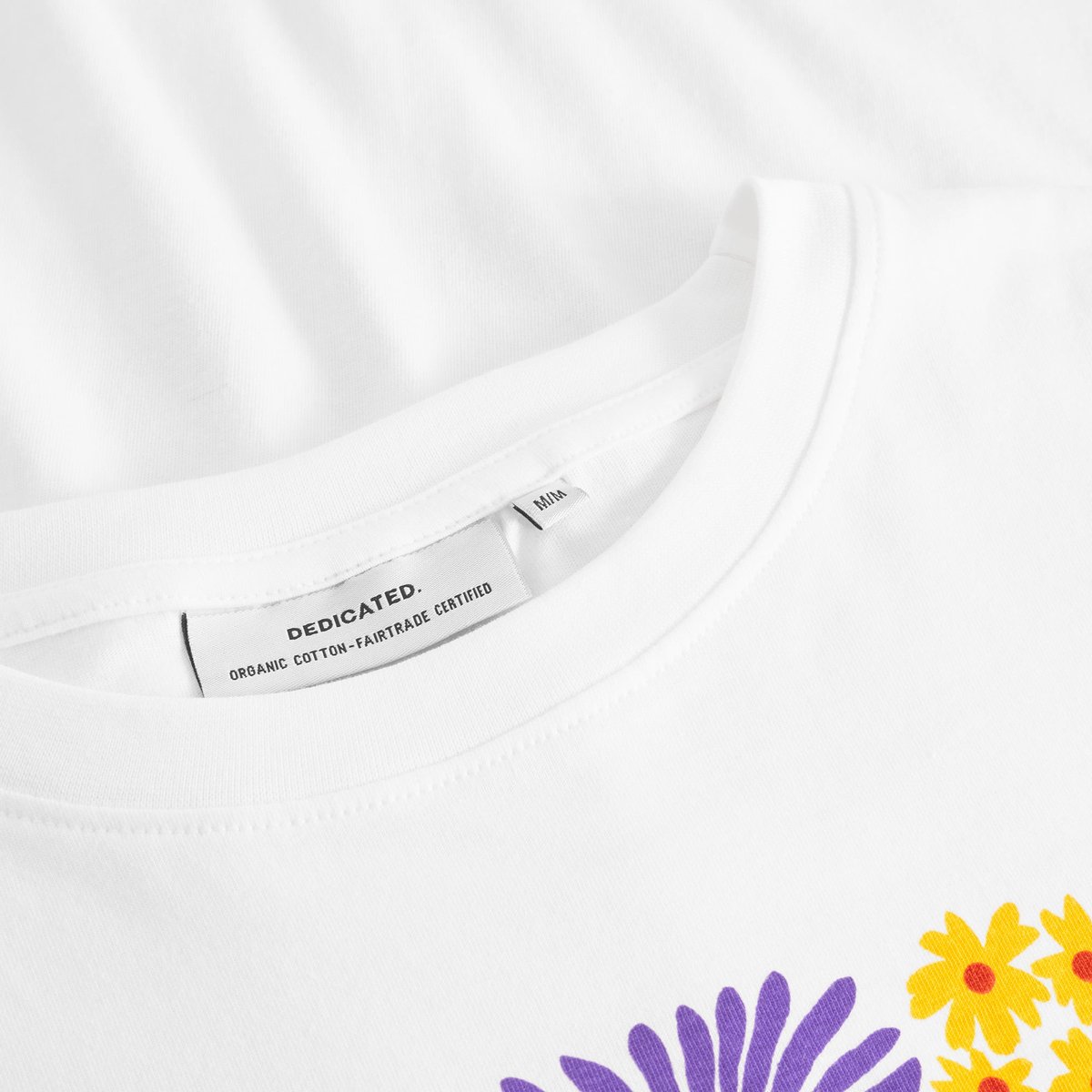 T-shirt Vadstena Cottage Flowers White