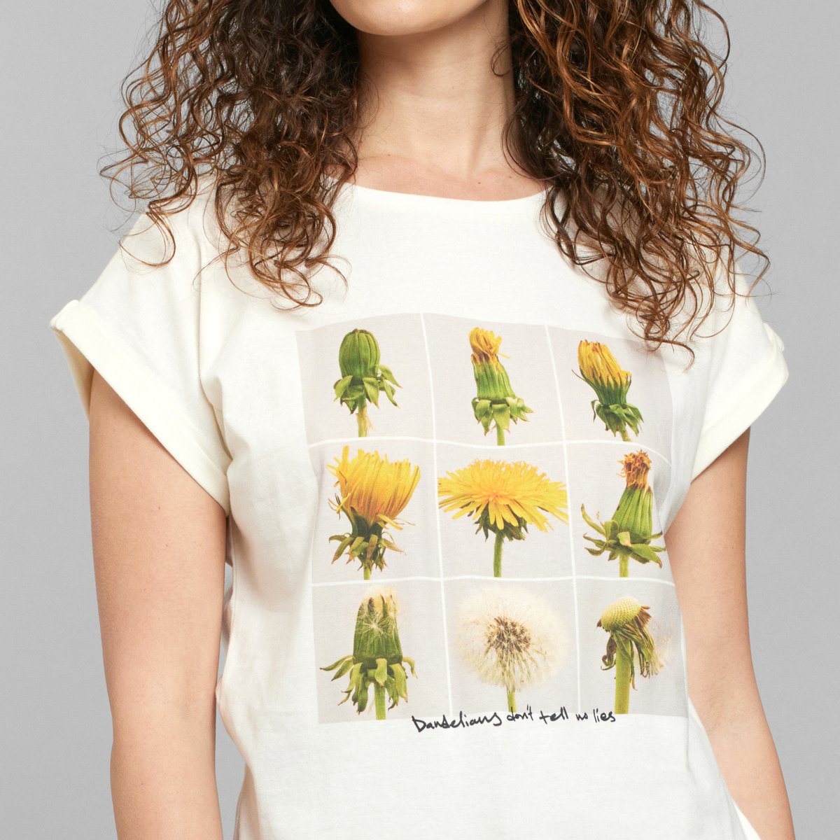 T-shirt Visby Dandelion Life Off-White