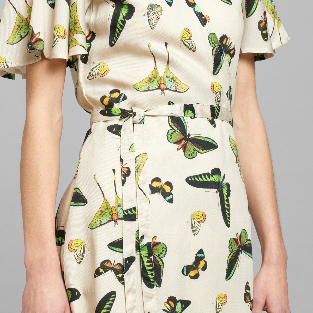 Wrap Dress Kungshamn Butterfly Oat White