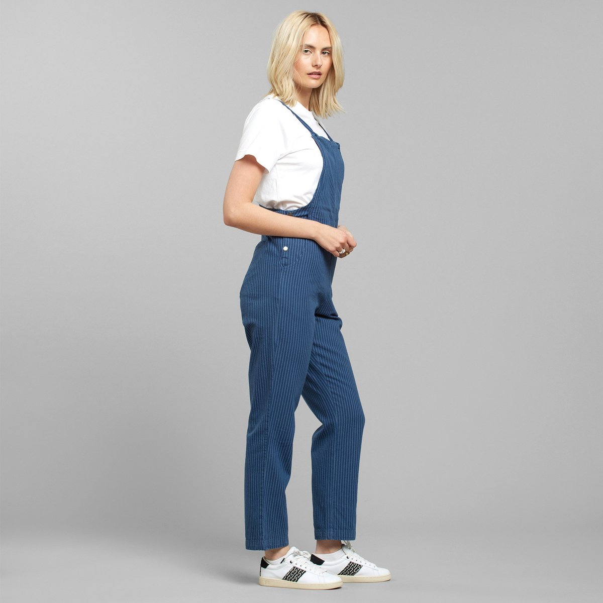 Jumpsuit Emmaboda Work Stripe Dark Blue