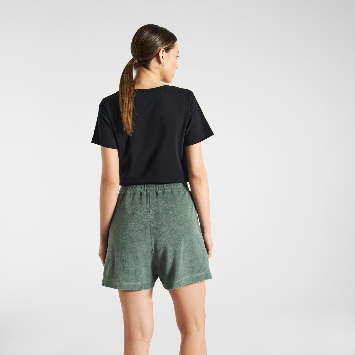 Terry Shorts Aspudden Duck Green
