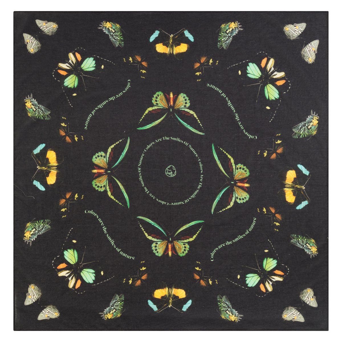 Scarf Kullavik Butterflies Black