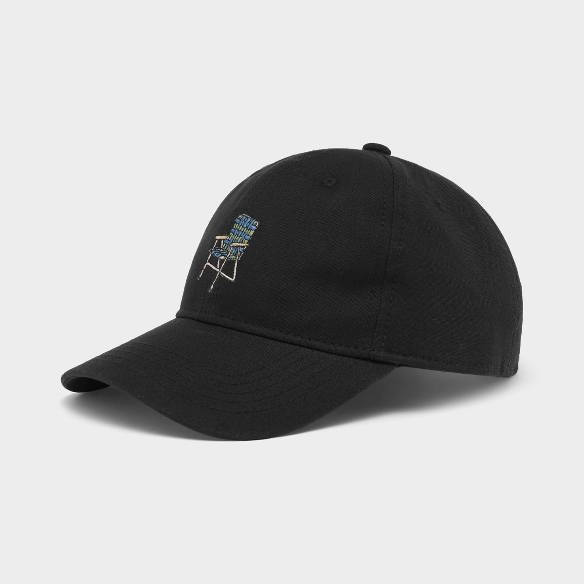 Soft Cap Lawn Chair Black