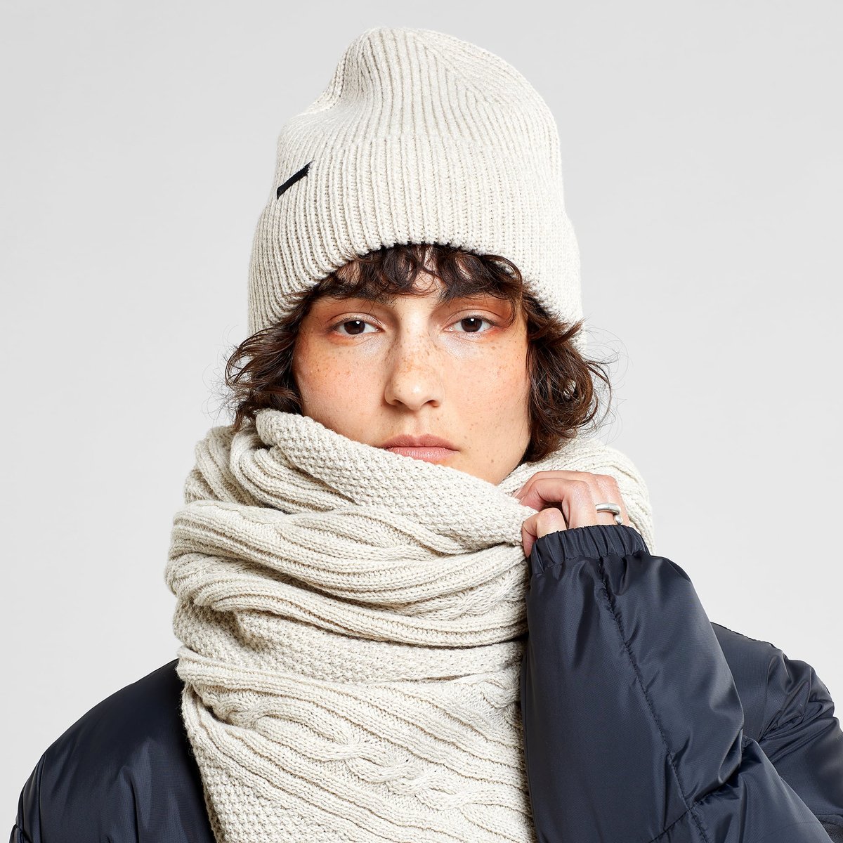 Beanie Hemavan Wool Pearl White