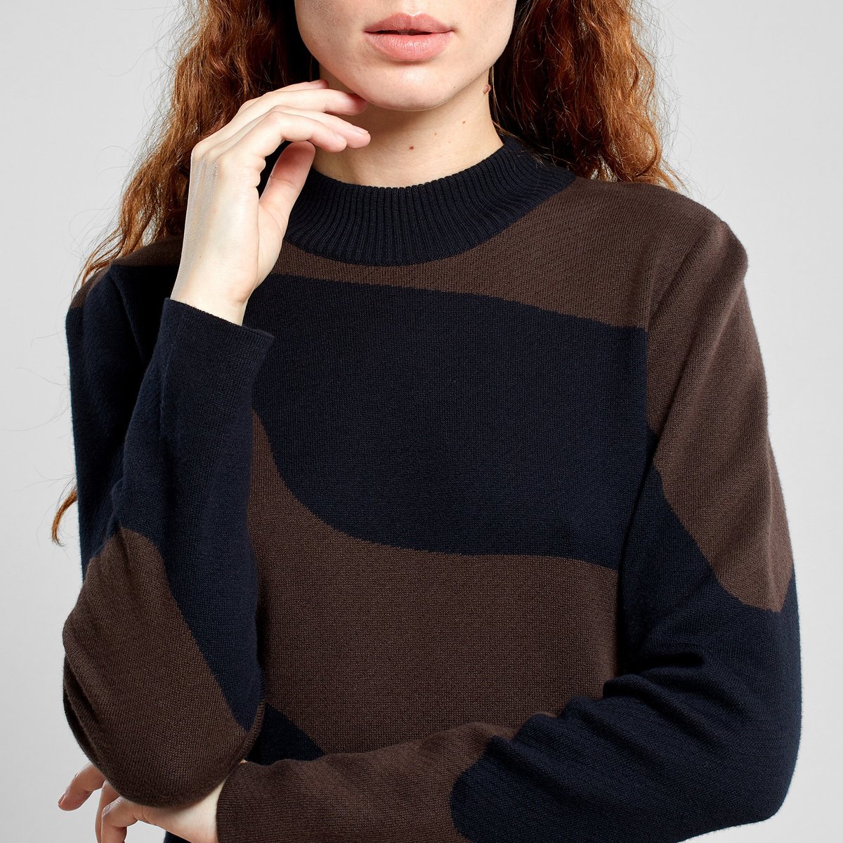 Dress Lo Flowy Blocks Black/Coffee Brown