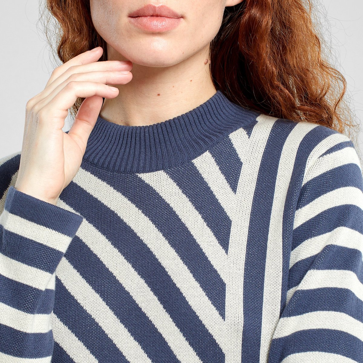 Dress Lo Mountain Line Ombre Blue