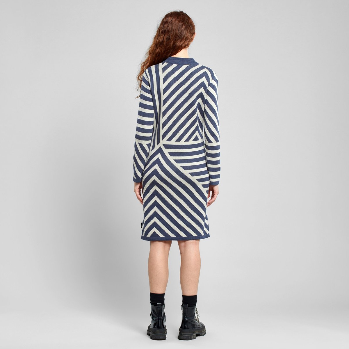 Dress Lo Mountain Line Ombre Blue