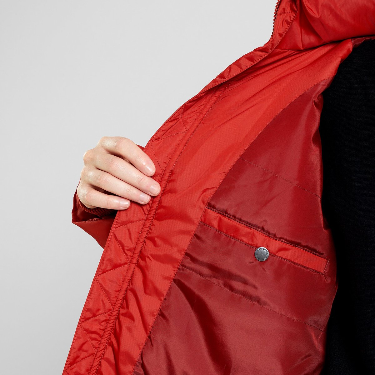 Puffer Jacket Boden Ochre Red