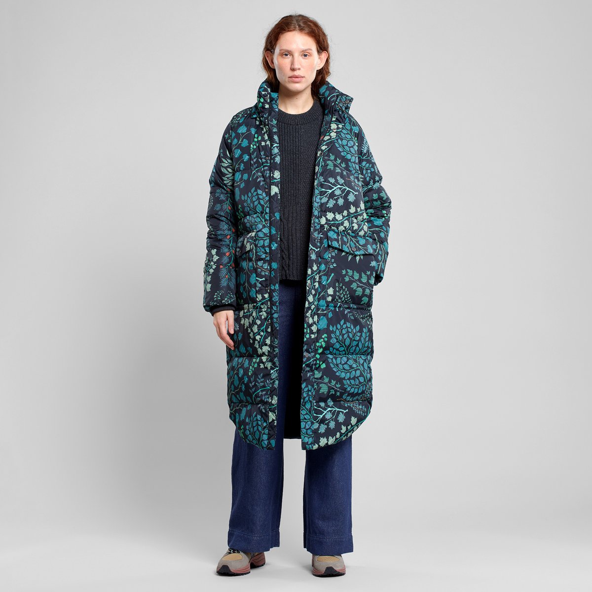 Puffer Jacket Haparanda Botanical Quilt Black