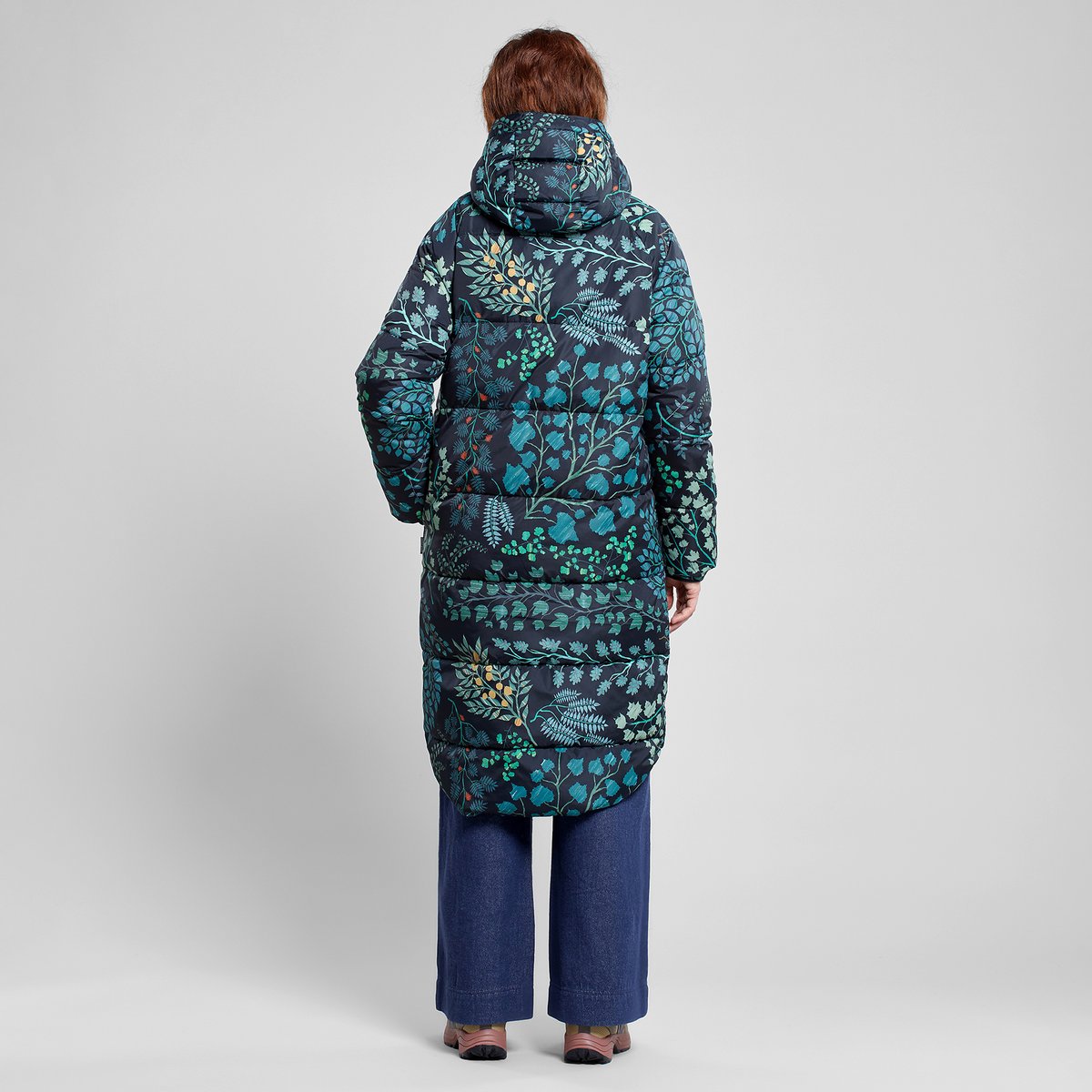 Puffer Jacket Haparanda Botanical Quilt Black