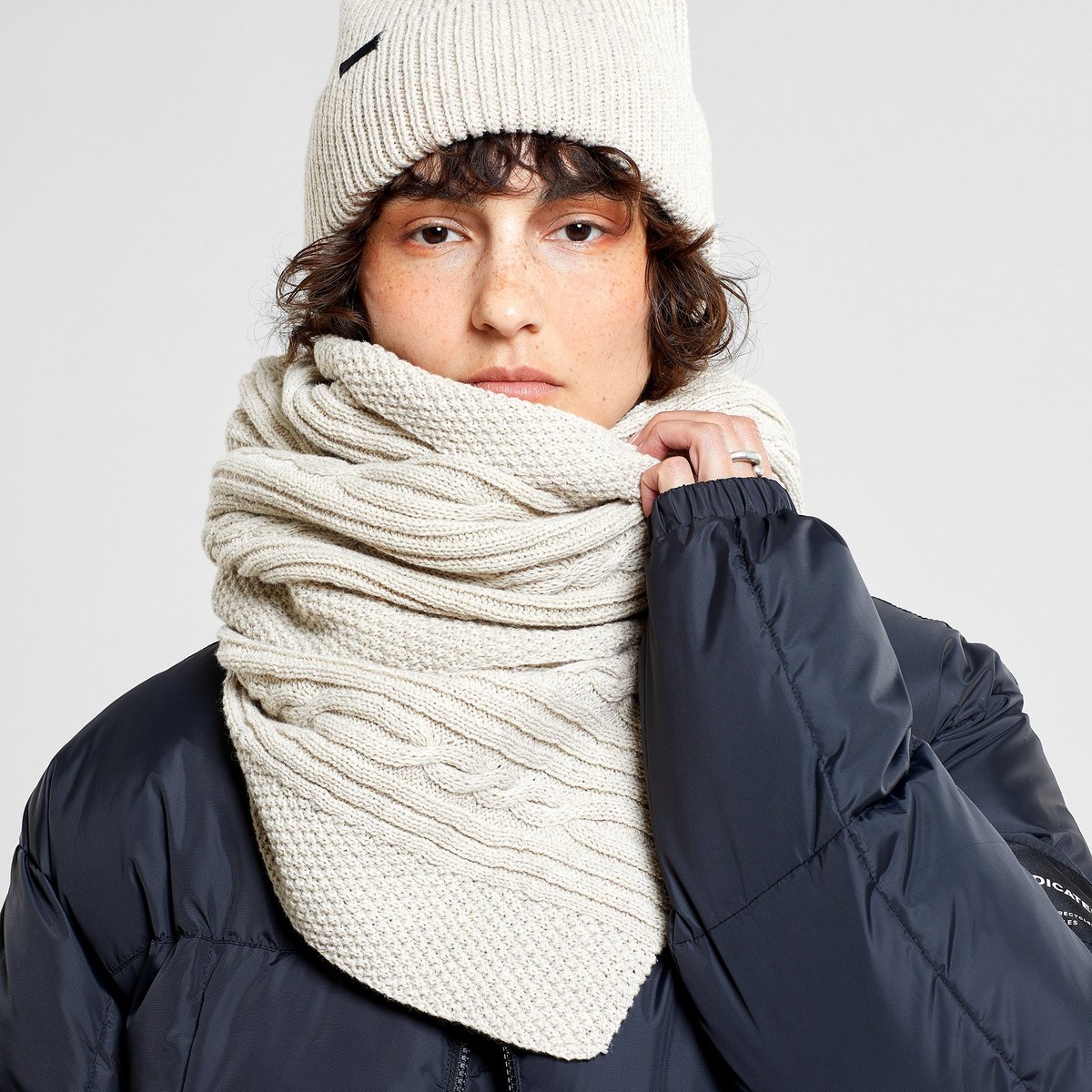 Scarf Backen Pearl White