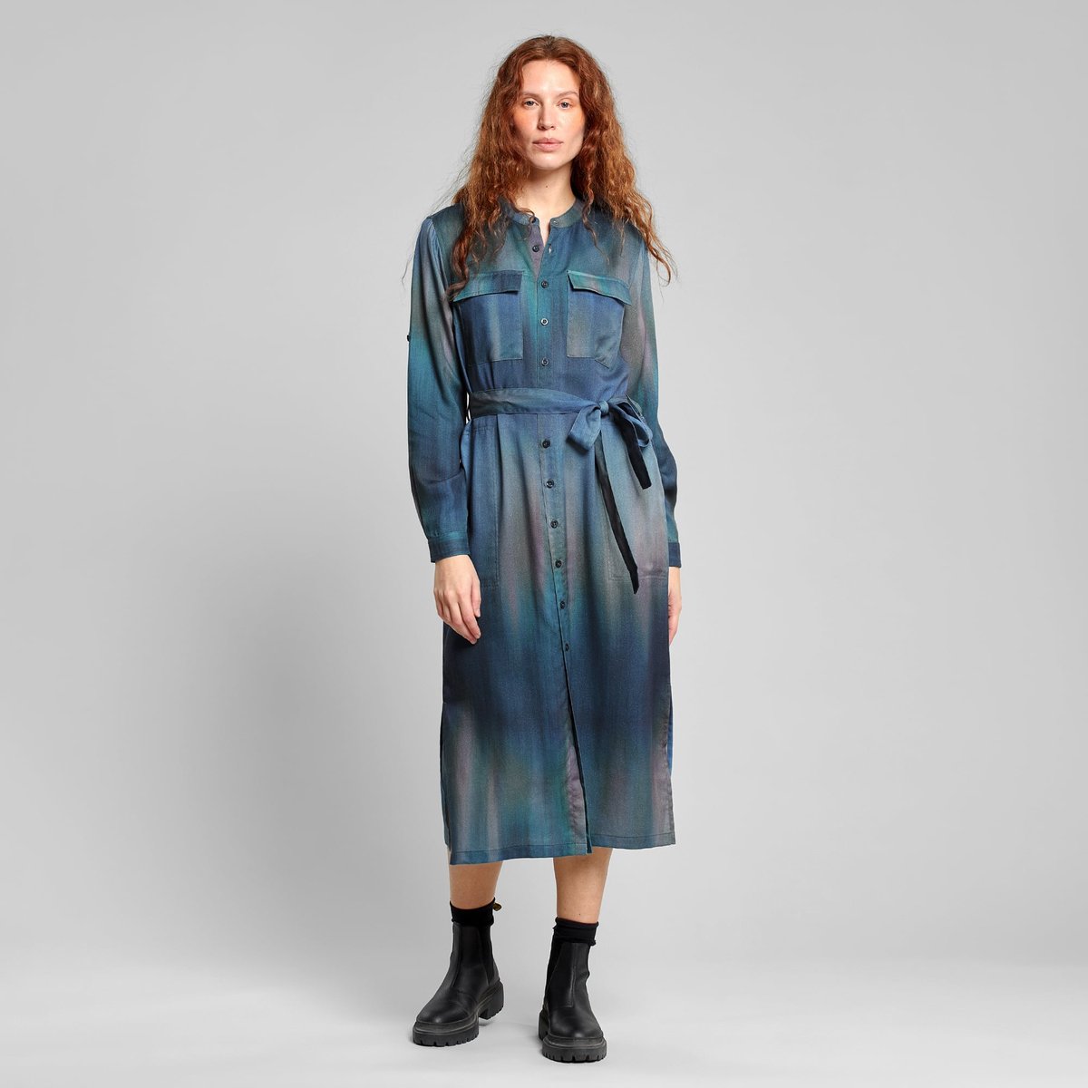 Shirt Dress Falsterbo Abstract Light Multi Color