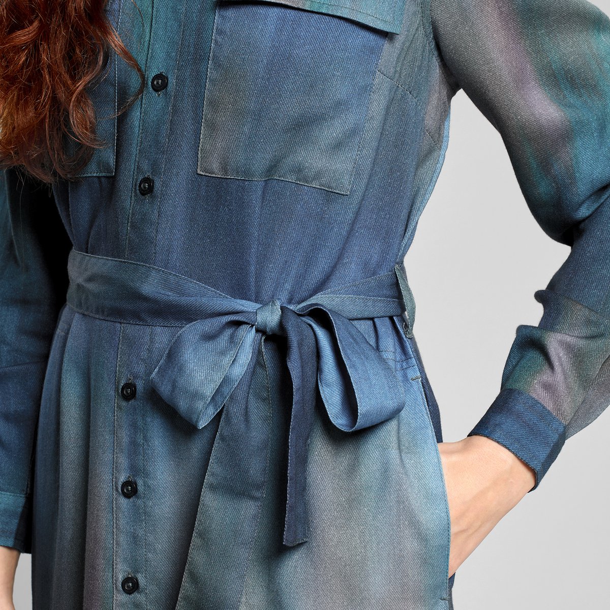 Shirt Dress Falsterbo Abstract Light Multi Color