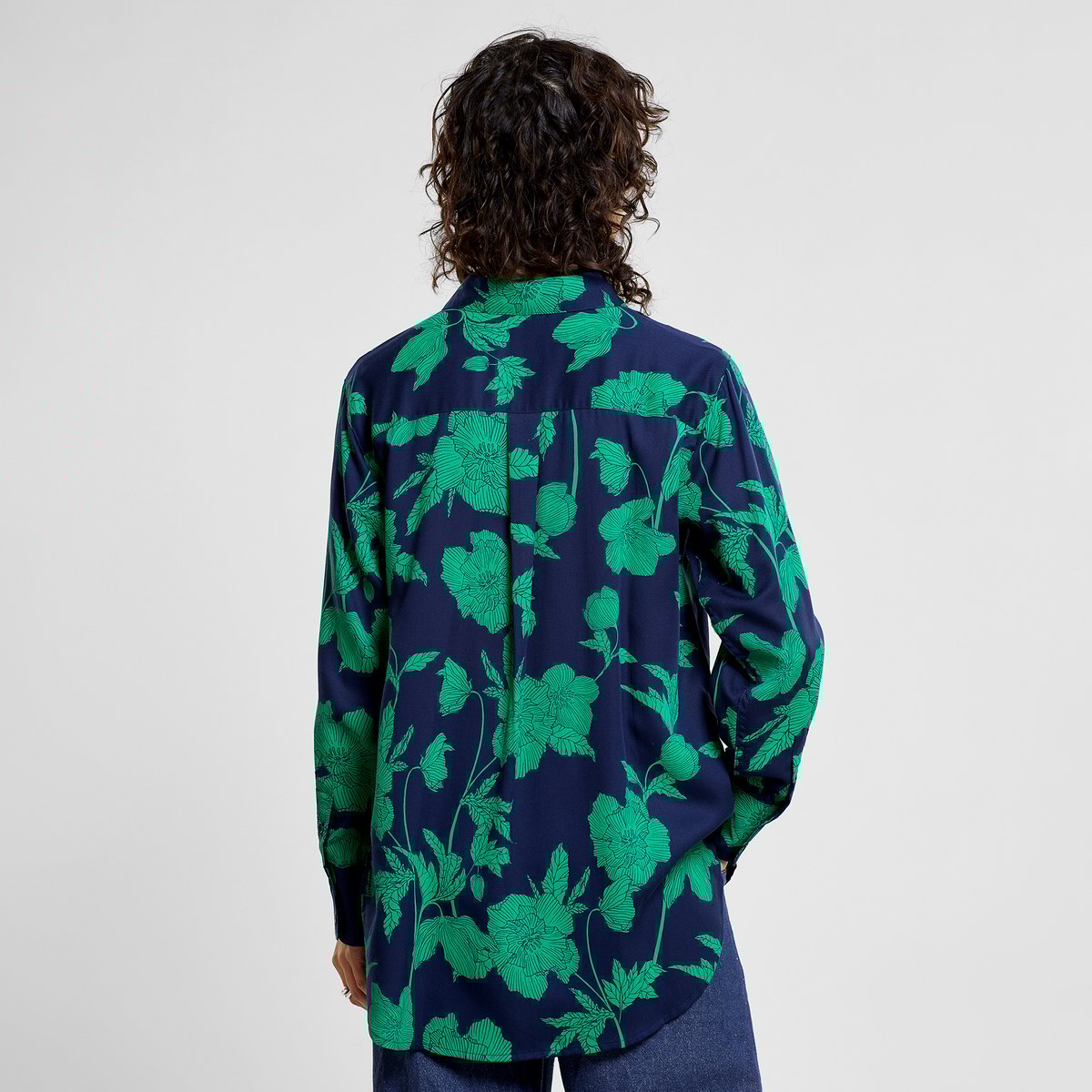 Shirt Kosta Duotone Floral Green