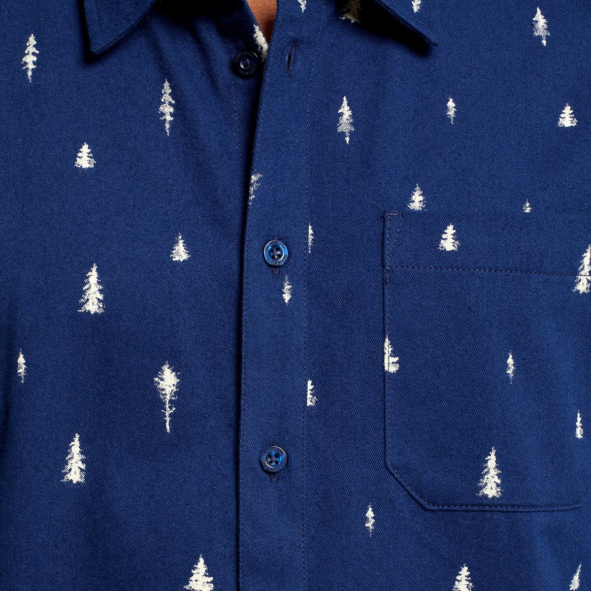 Shirt Rute Ditsy Trees Navy