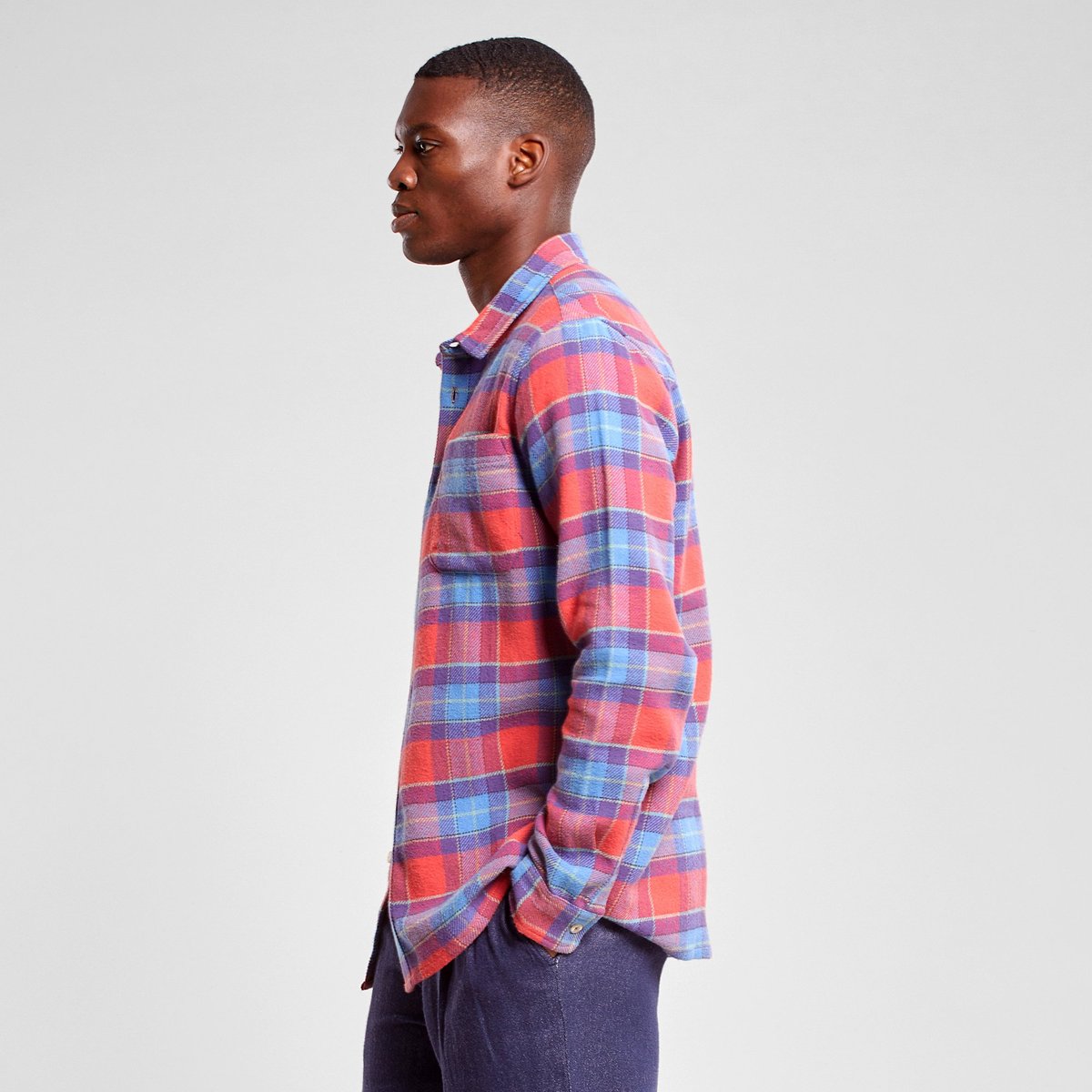 Shirt Rute Multi Check Mineral Red