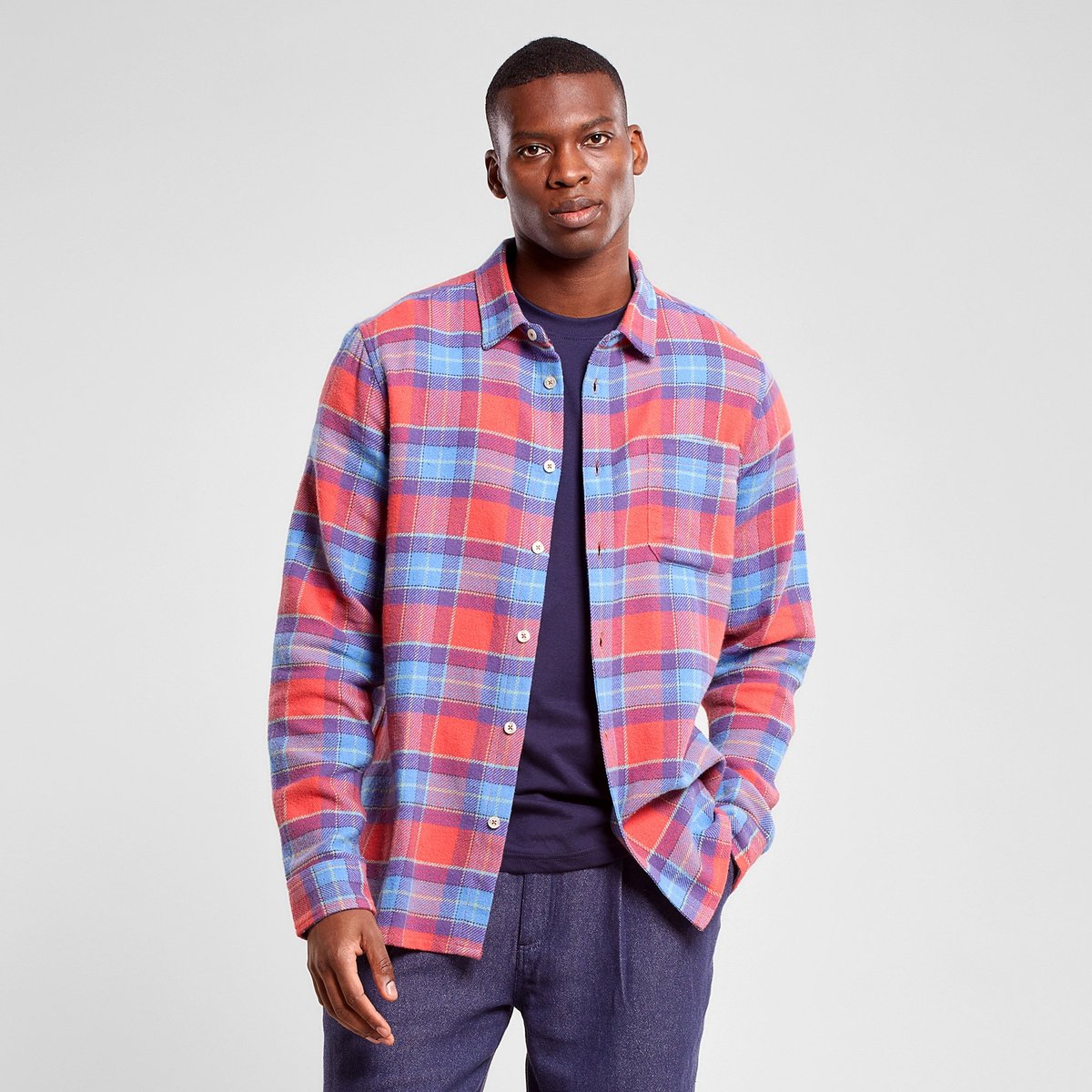 Shirt Rute Multi Check Mineral Red