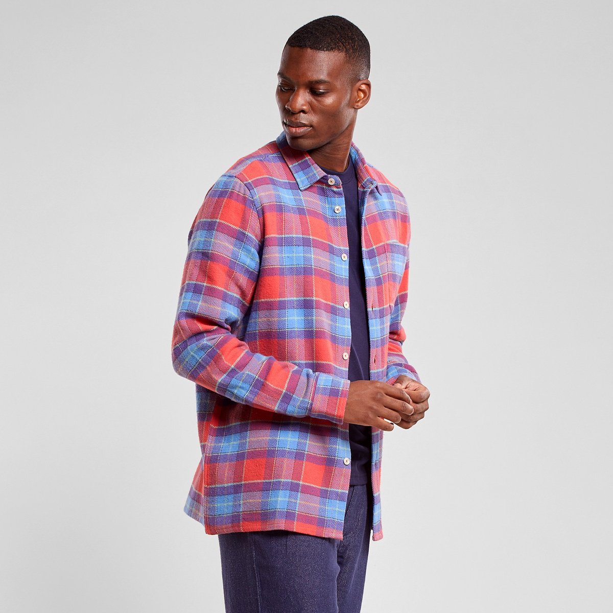 Shirt Rute Multi Check Mineral Red