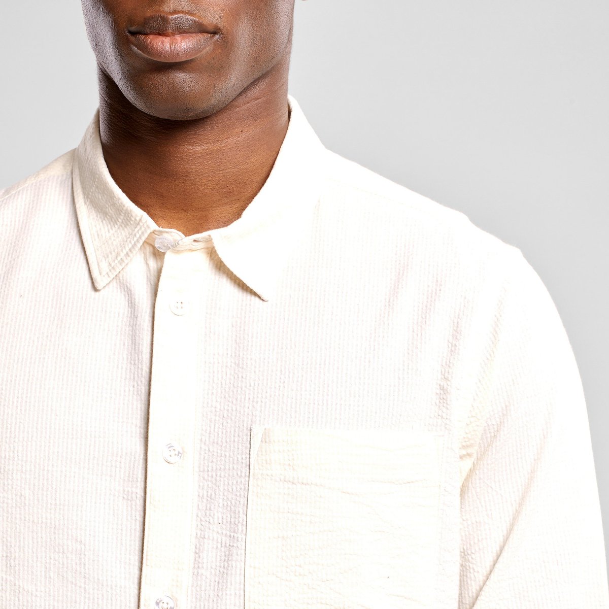 Shirt Rute Seersucker Off-White