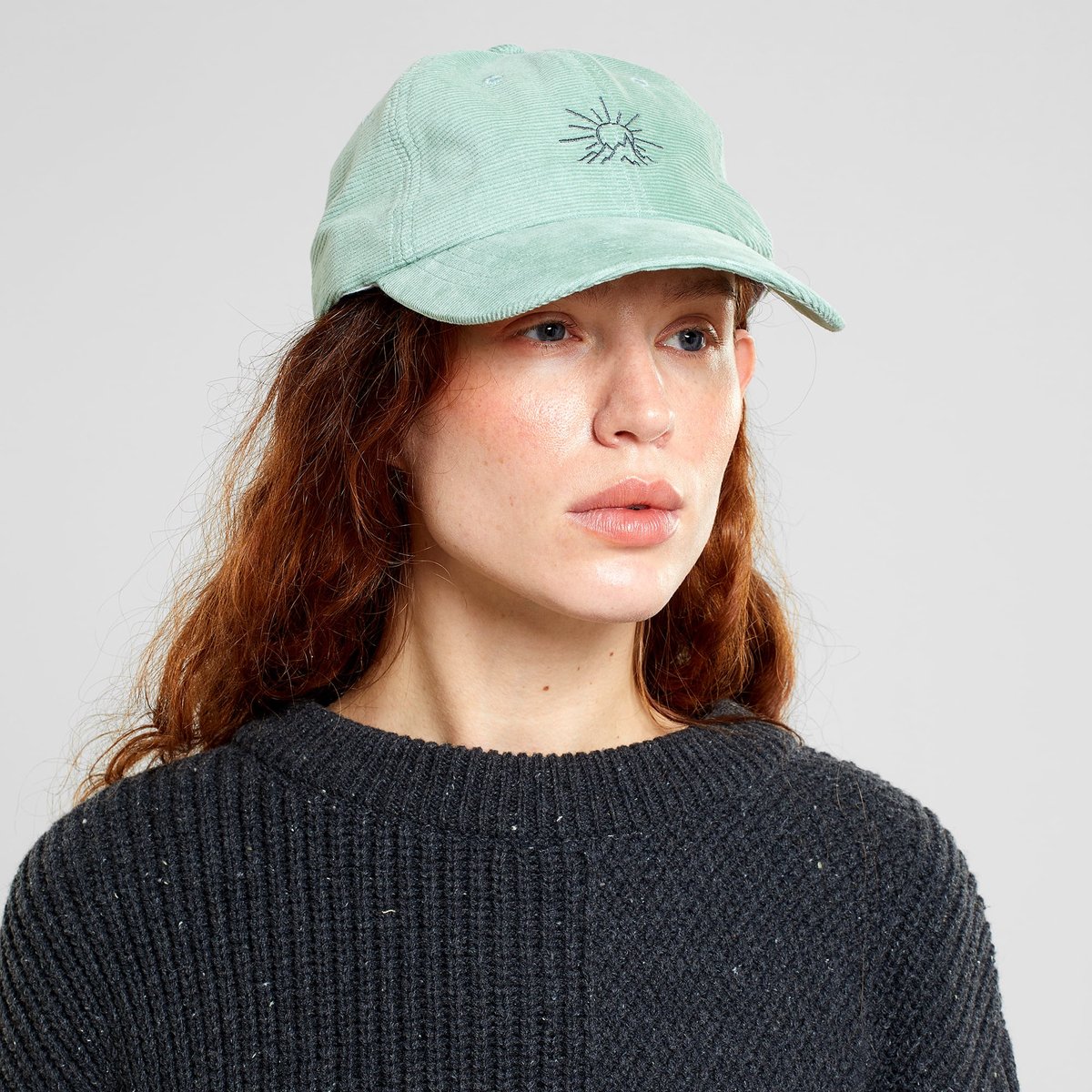 Soft Cap Slussen Corduroy Line Mountain Granite Green