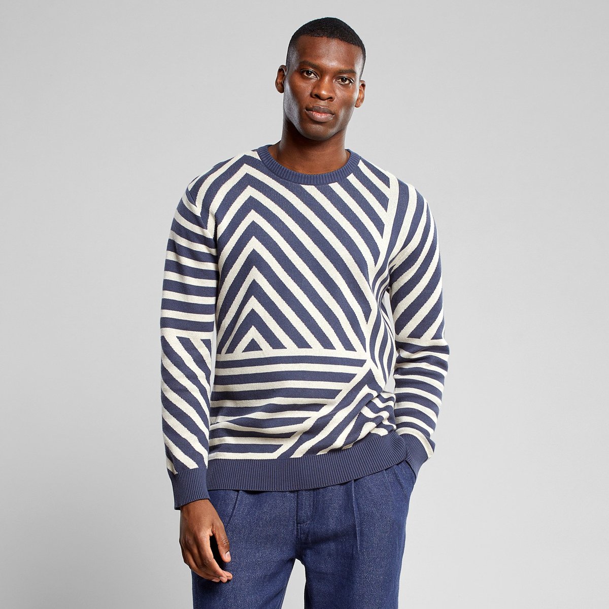 Sweater Mora Mountain Line Ombre Blue