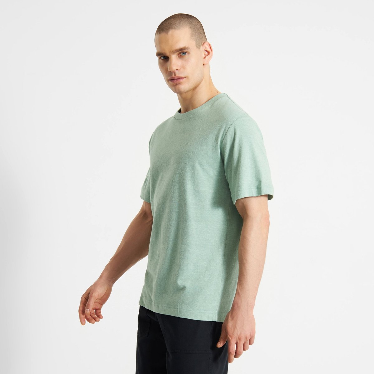 T-shirt Gustavsberg Hemp Granite Green