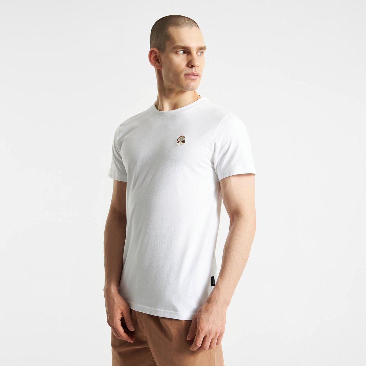 T-shirt Stockholm Mushroom Emb White