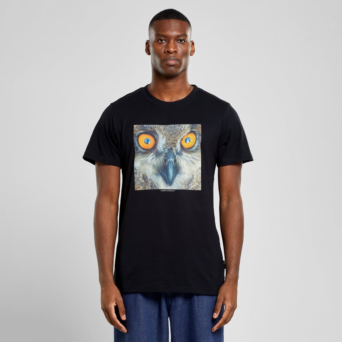 T-shirt Stockholm Owl Black