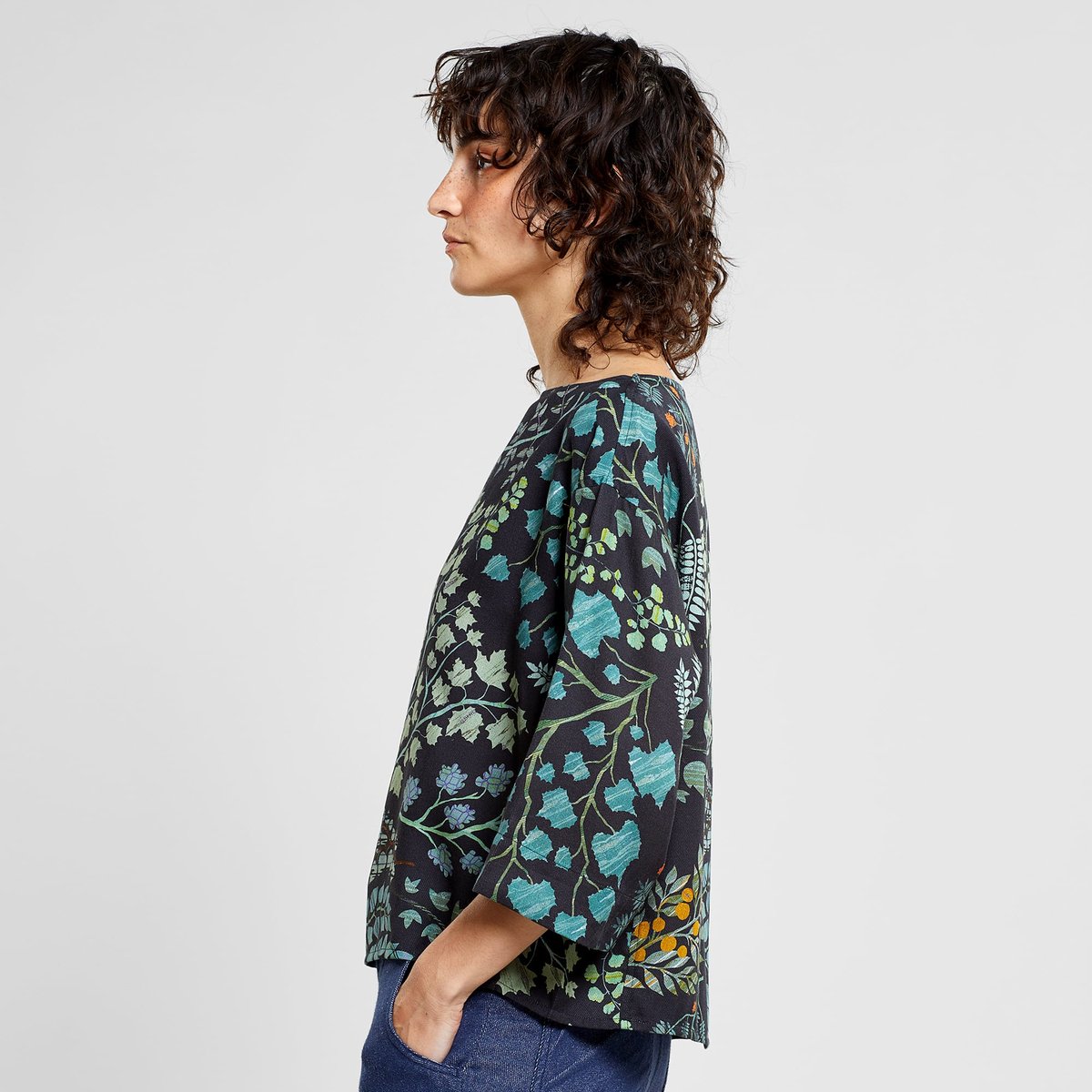Top Vellinge Botanical Quilt Black