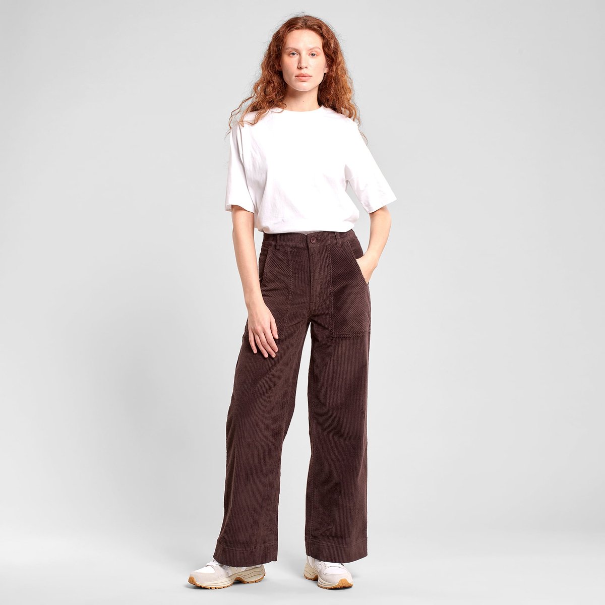 Workwear Pants Vara Corduroy Coffee Brown