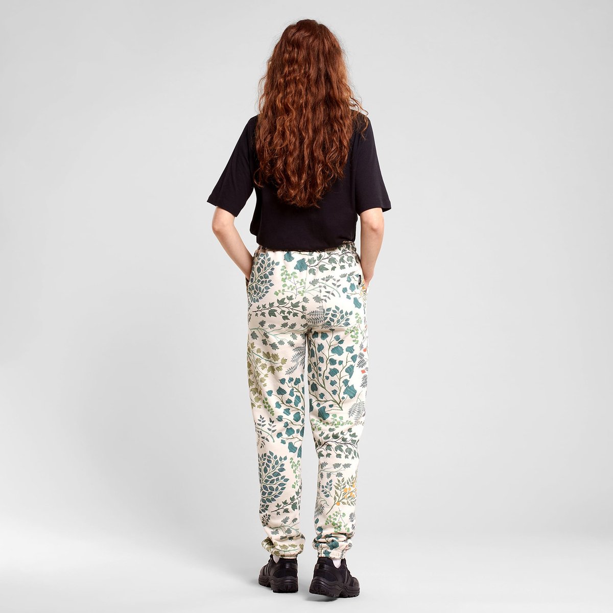 Sweatpants Tensta Botanical Quilt Oat White