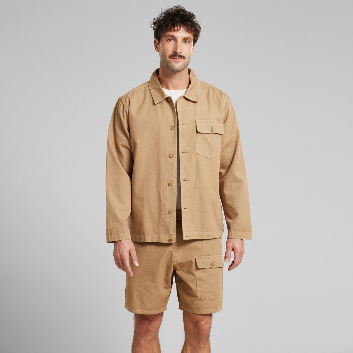 Cargo Shorts Muddus Canvas Kelp Beige