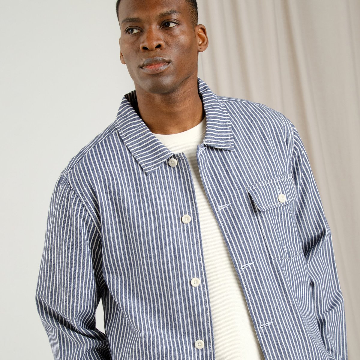 Jacket Kangos Work Stripe Blue