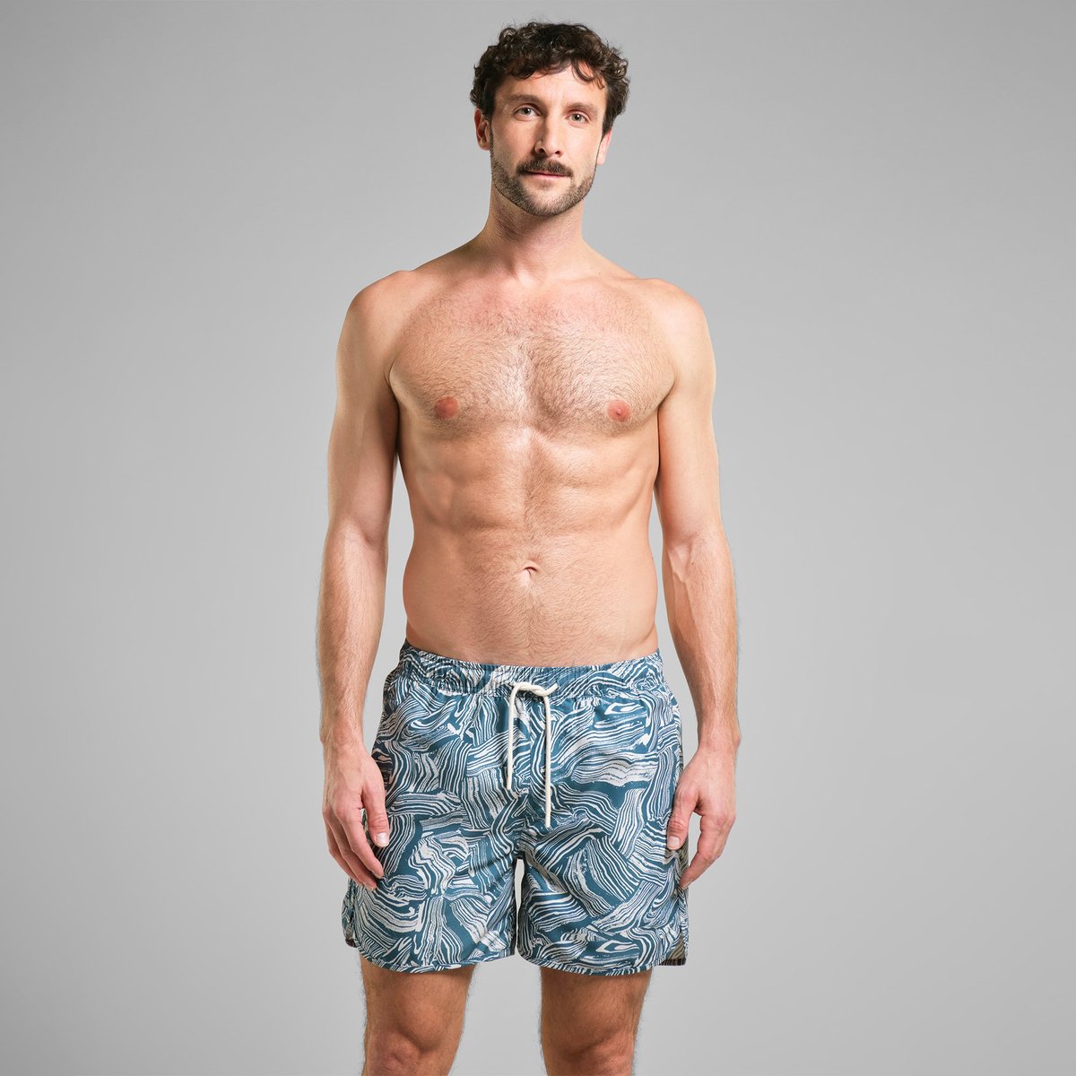 Swim Shorts Sandhamn Clay Swirl Blue