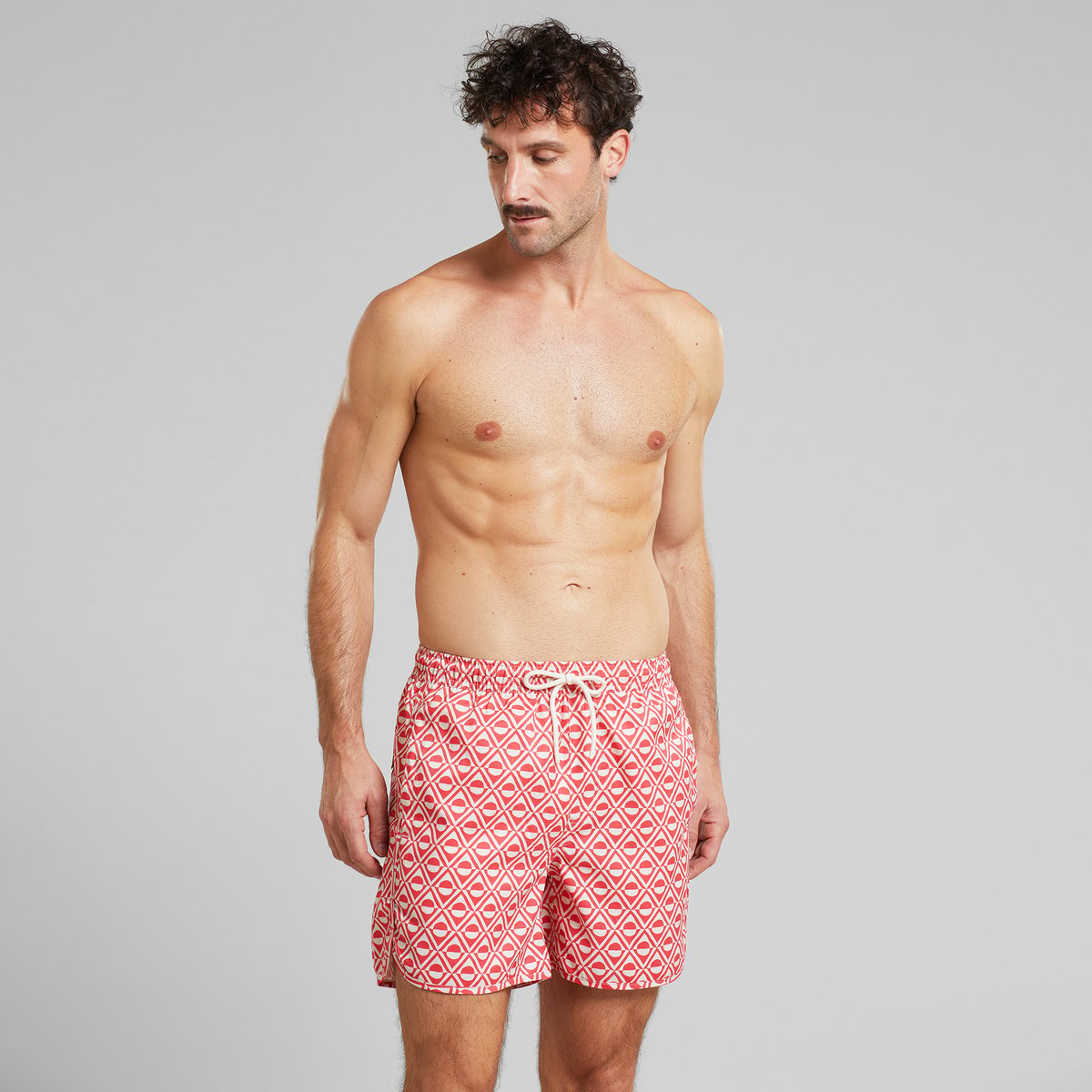 Swim Shorts Sandhamn Sun Diamond Cayenne Red