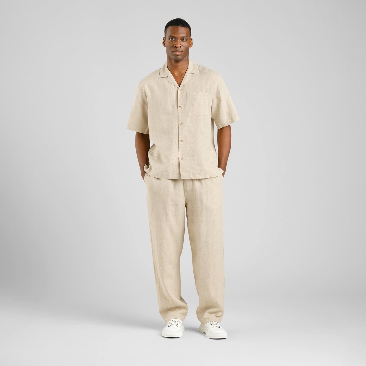 Pants Klitmoeller Linen Ecru