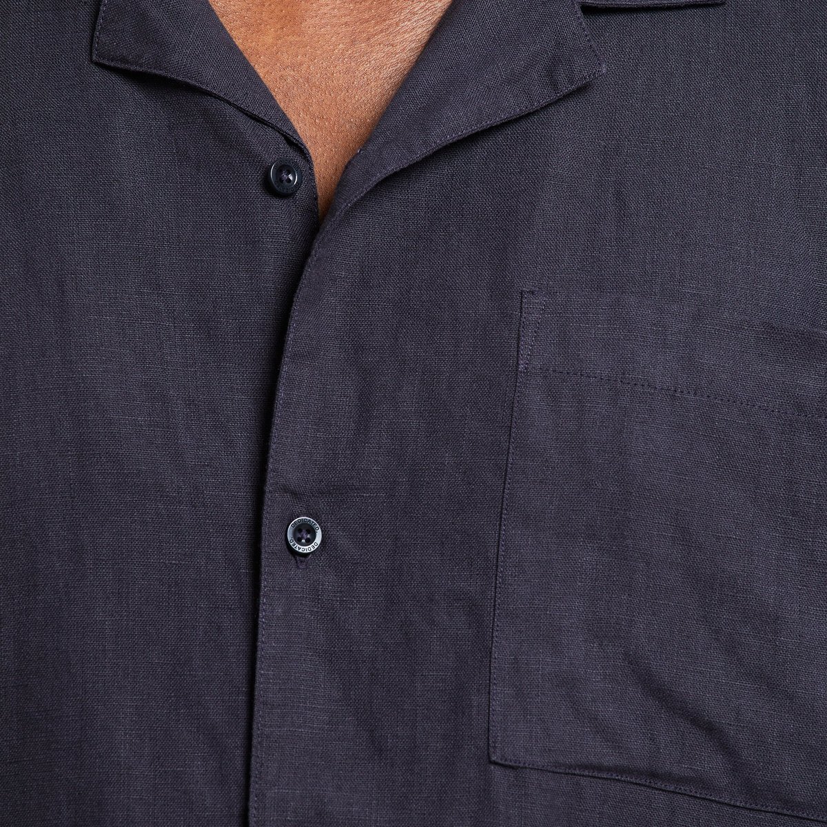 Shirt Marstrand Linen Phantom Black