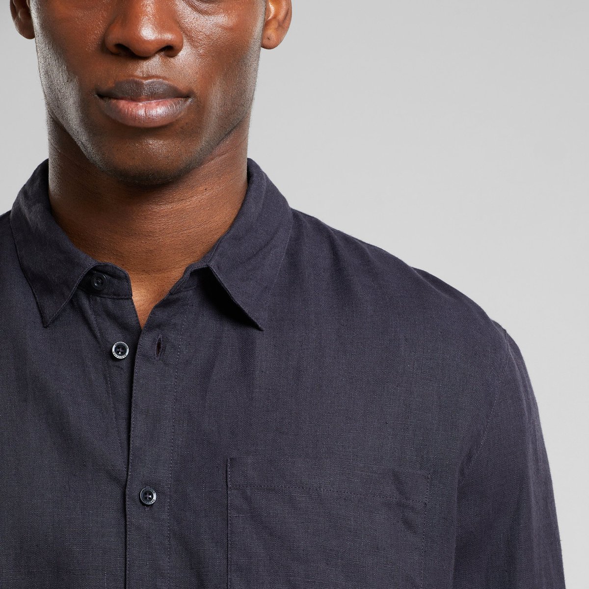 Shirt Rute Linen Phantom Black