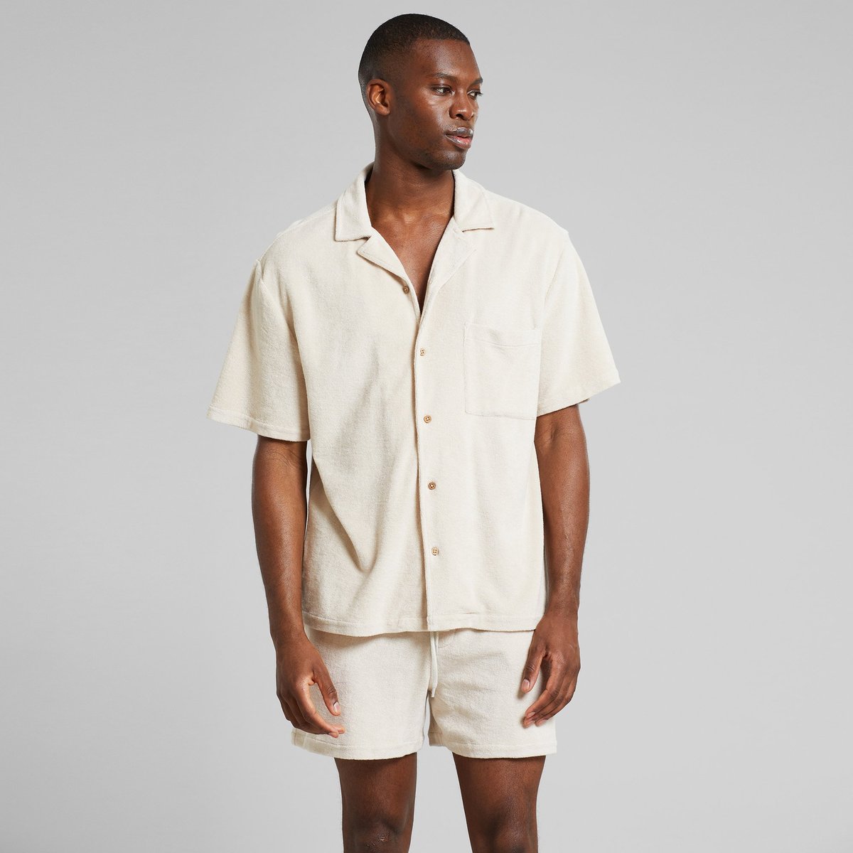 Terry Shorts Essingen Oat white