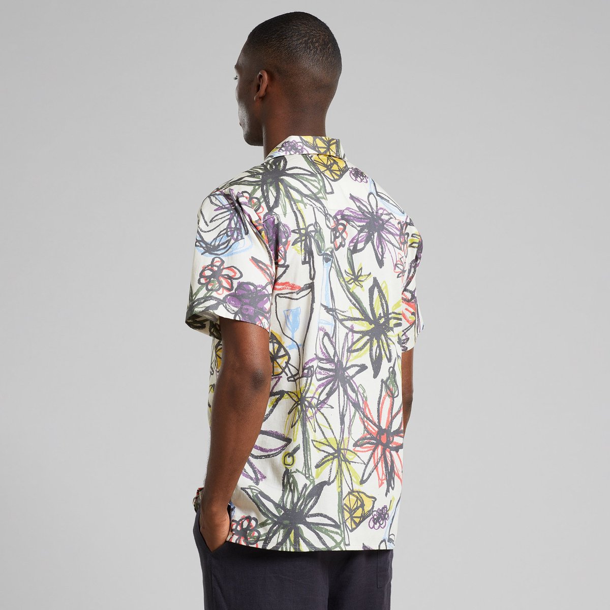 Shirt Marstrand Paradise Sketch Oat White