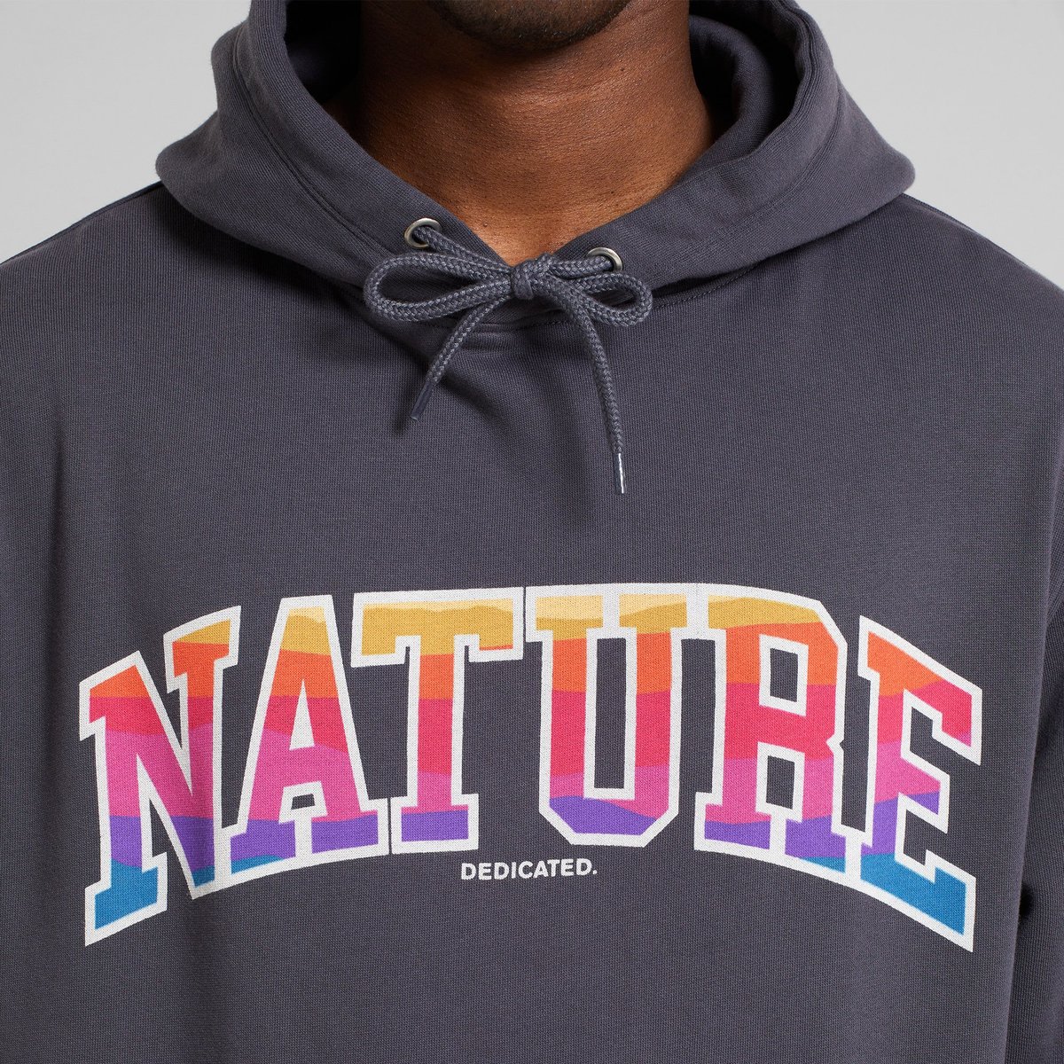 Hoodie Falun Nature Sunset Charcoal