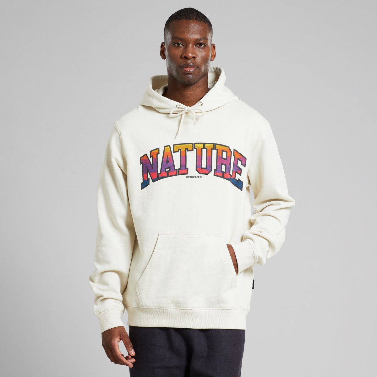 Hoodie Falun Nature Sunset Oat White