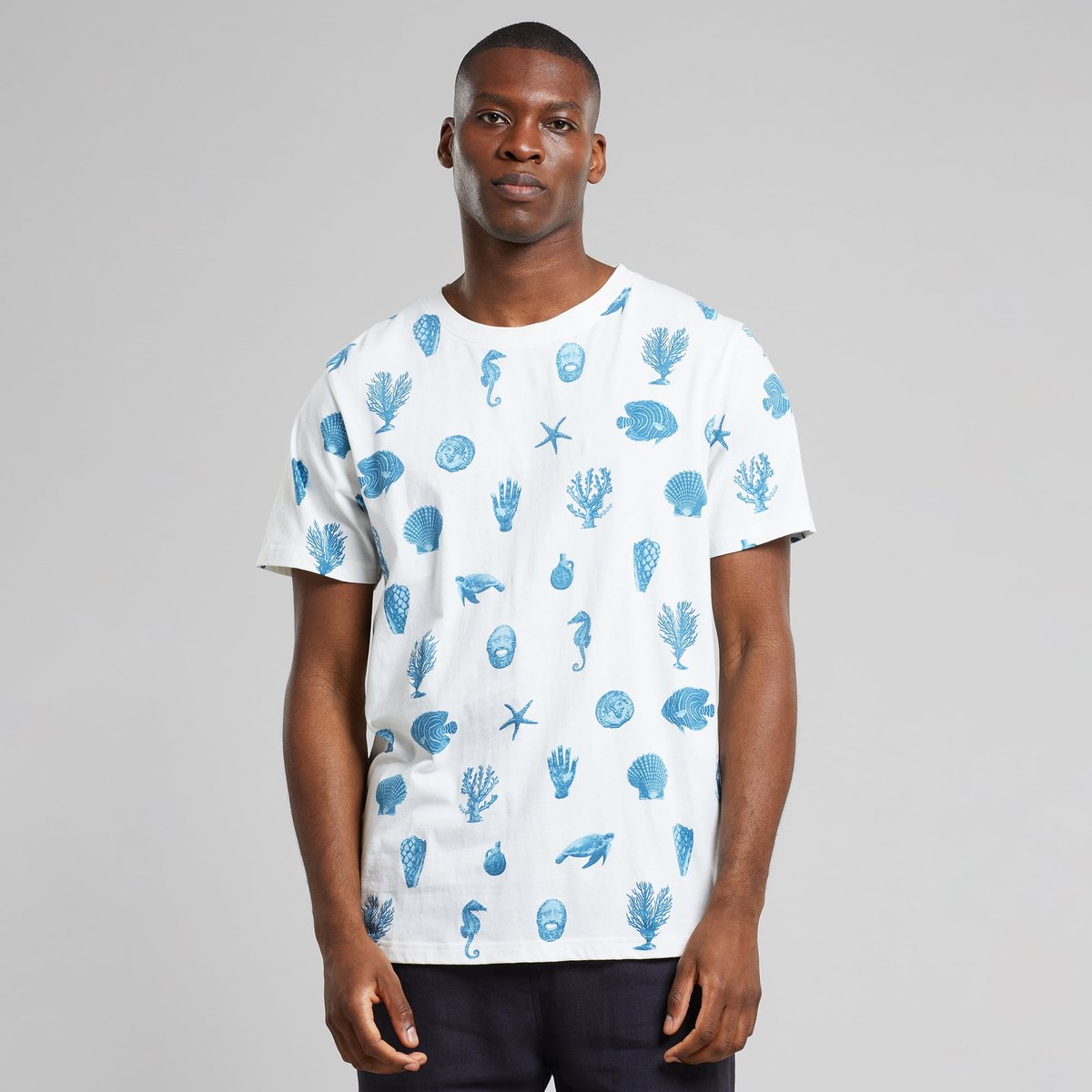 T-shirt Stockholm Ocean Life AOP Off White